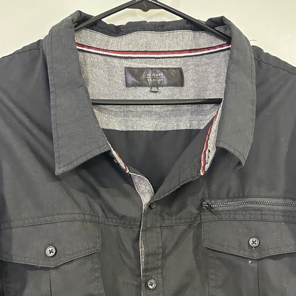 Classic Black Button-Up Shirt size 3XL - Picture 4 of 9